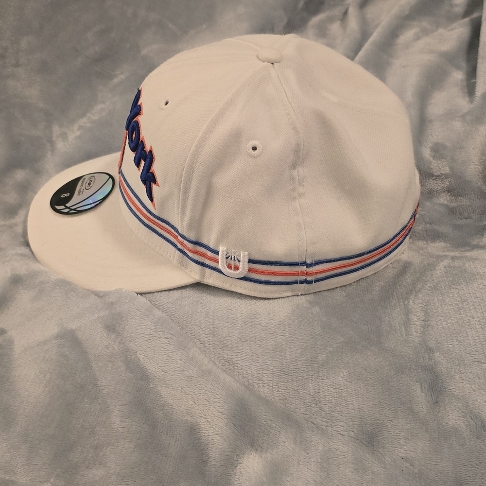 New York Knicks Cap - White and Orange, Size 8 - Picture 2 of 6
